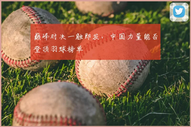 巅峰对决一触即发,中国力量能否登顶羽球榜单